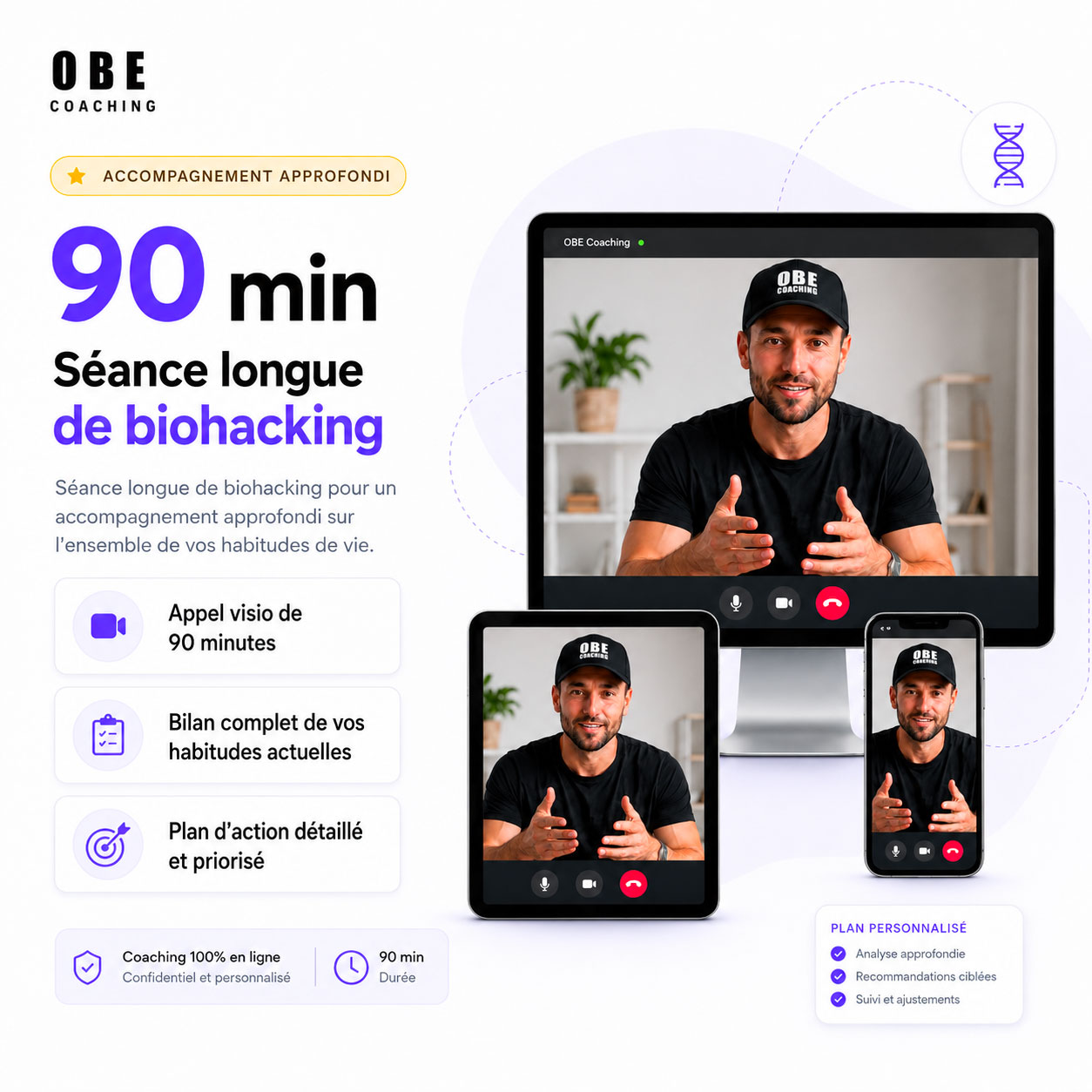 Call 1h30' Biohacking coaching